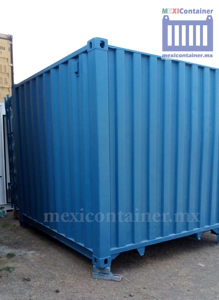 contenedor maritimo de 10 pies - azul